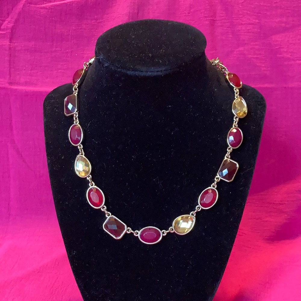 White House/Black Market jeweled necklace